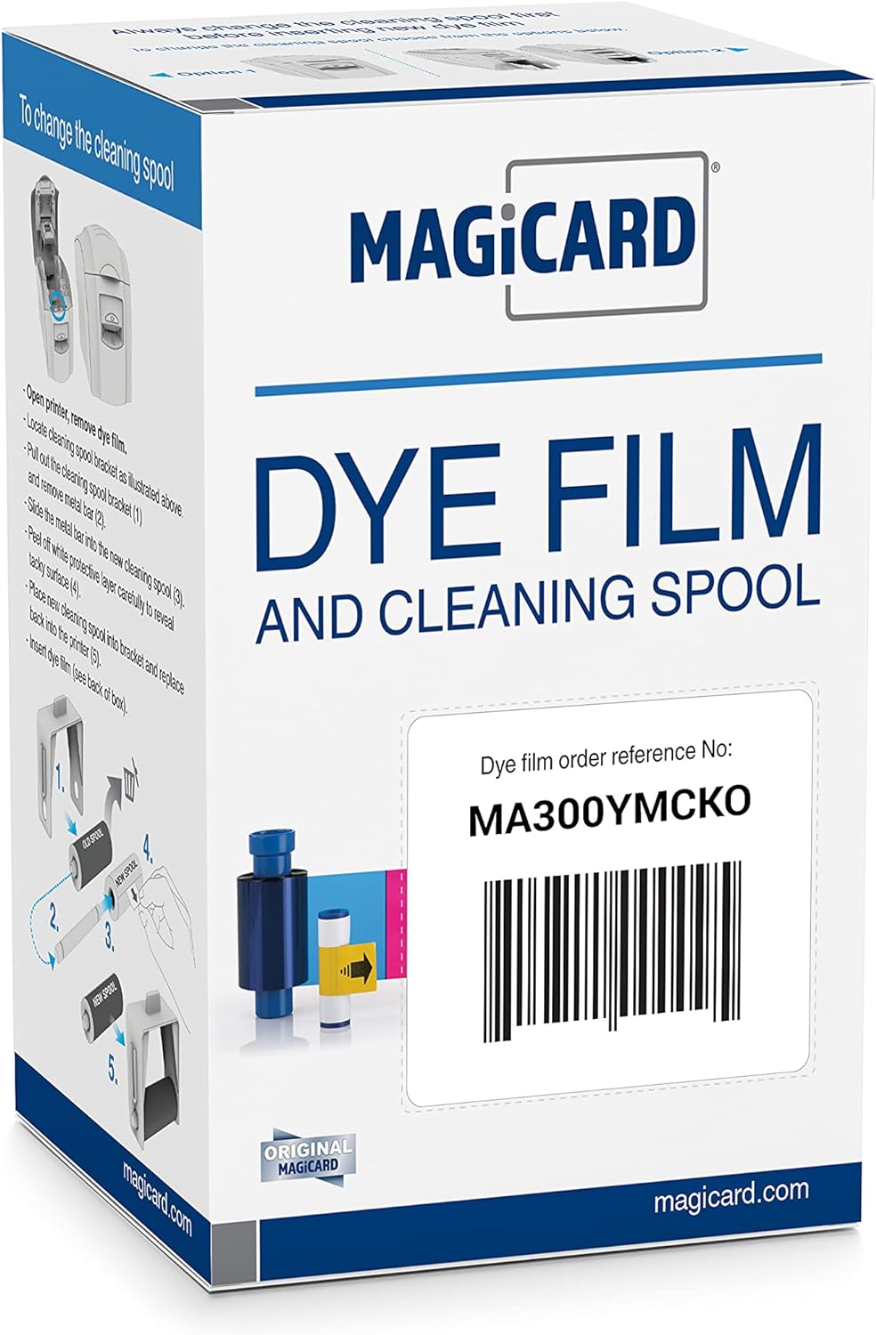 Color Ribbon - YMCKO - 300 Prints G16356
