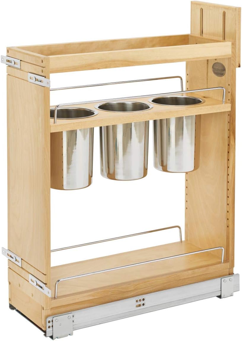 Kitchen Utensil Pull Out Cabinet Organizer with Soft-Close Slides G757