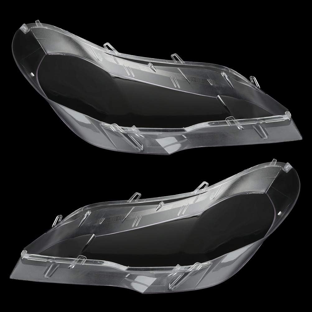 Left+Right Headlight Headlamp Clear Lens Shell Cover E519916