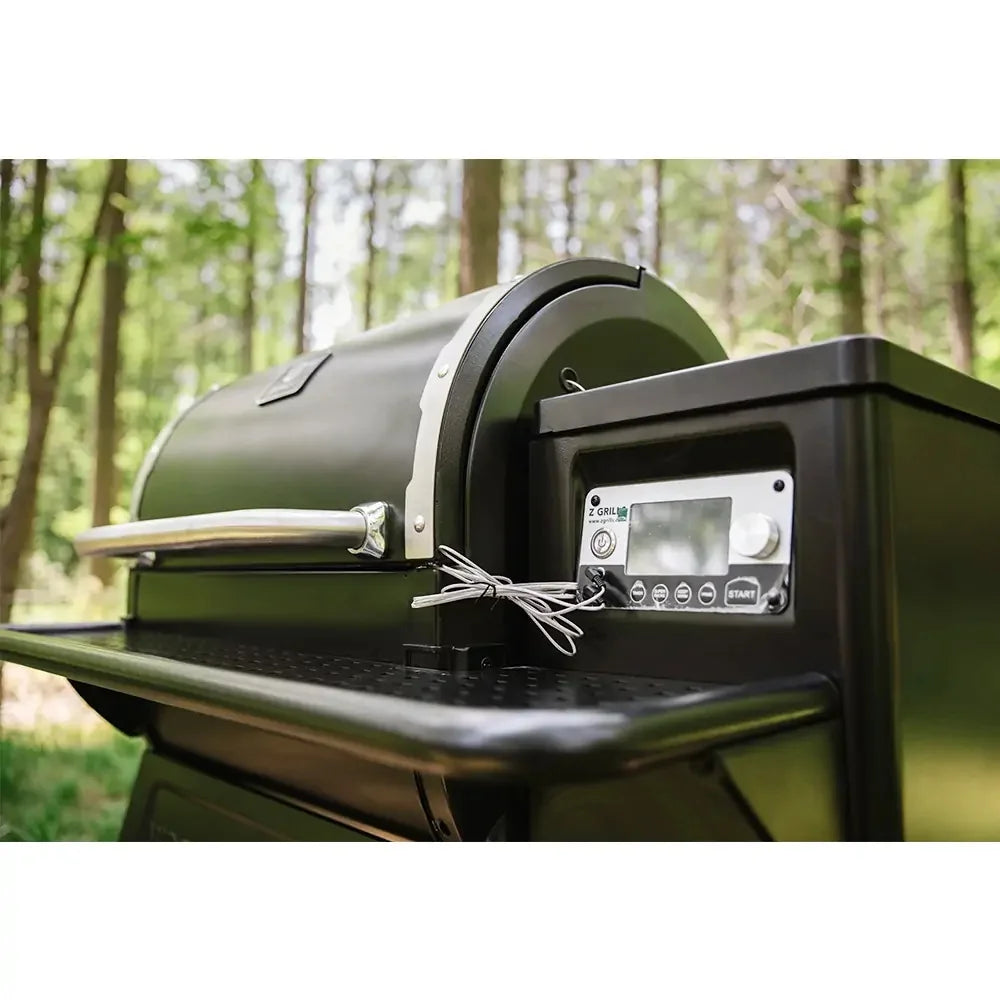 Pellet Grill & Smoker with Foldable Front Shelf, Ash Cleanout System, Rain Cover, 1056 sq.in Cooking Area W185
