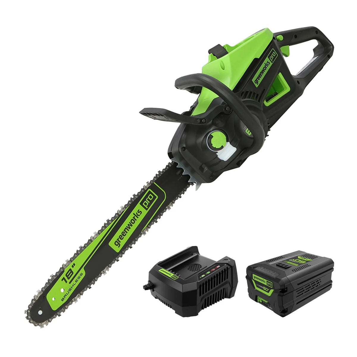 60V Cordless Chainsaw with Battery & Charger W6910