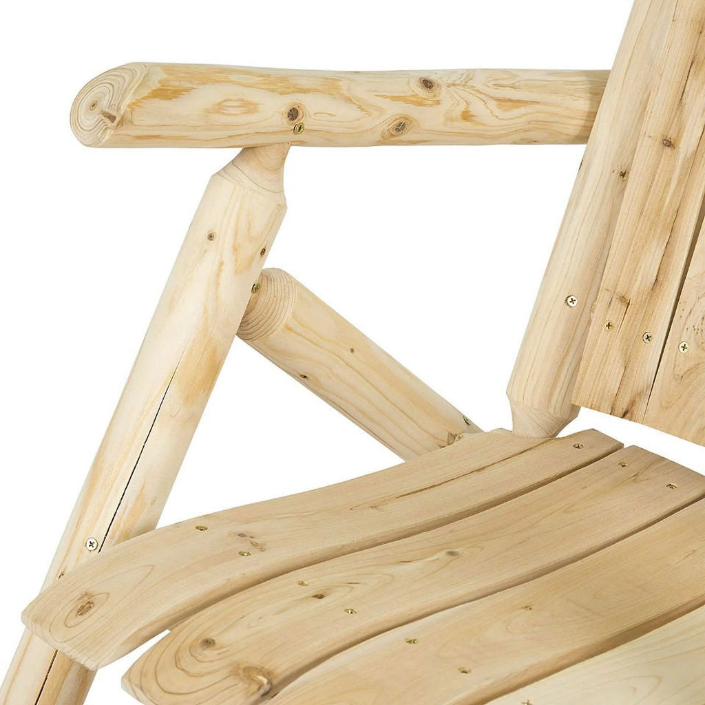 Wooden Log Rocking Chair V224469