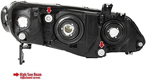 Black Headlights Lamps Pair G920027