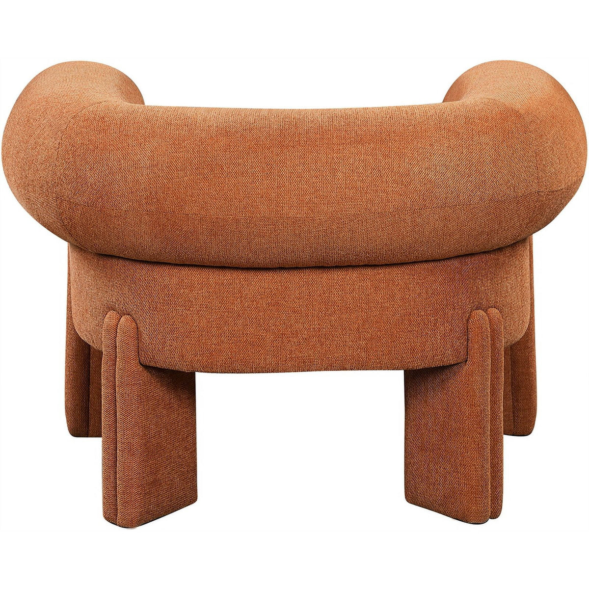 Cognac Fabric Accent Chair J423