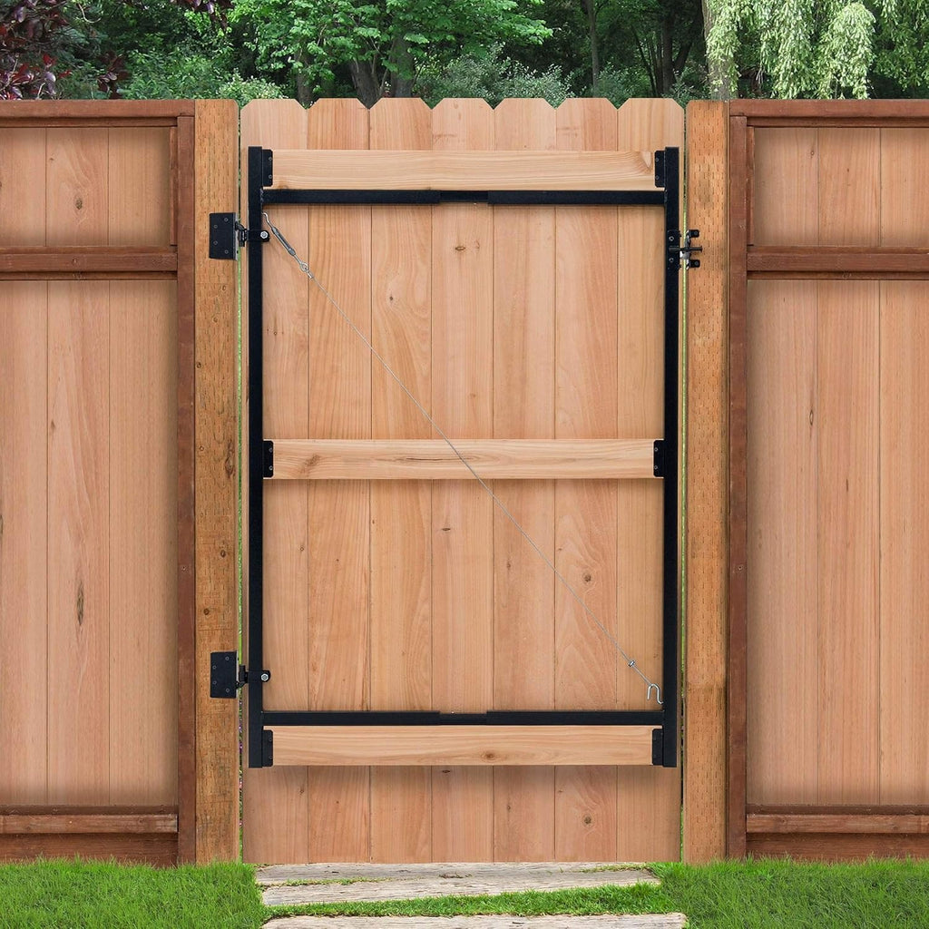 Steel Frame Gate Adjustable Building Kit, 60 to 96 Inches Wide and 6 Inches High, 3 Pack Z293728