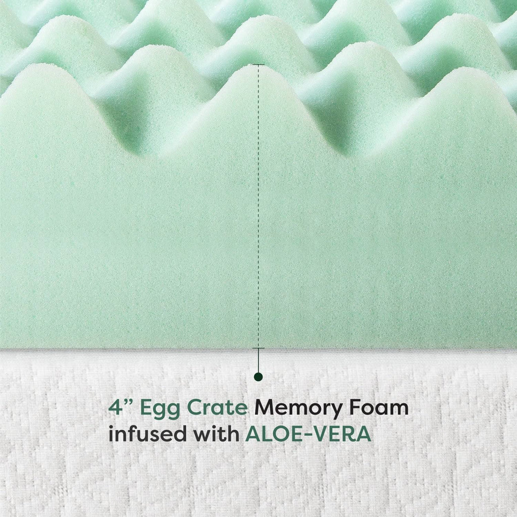 4 inch Memory Foam Mattress Topper Twin XL K639