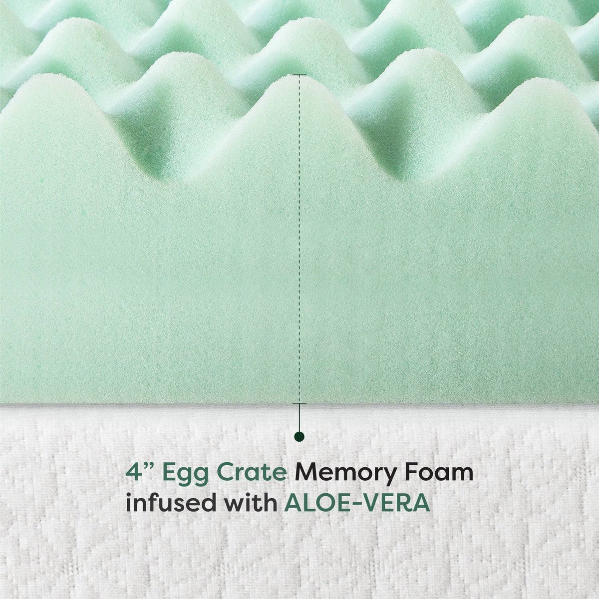4 inch Memory Foam Mattress Topper Twin XL K639