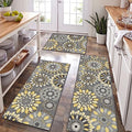 Farmhouse Kitchen Rugs Sets of 3, Non Slip Washable Kitchen Mat S622