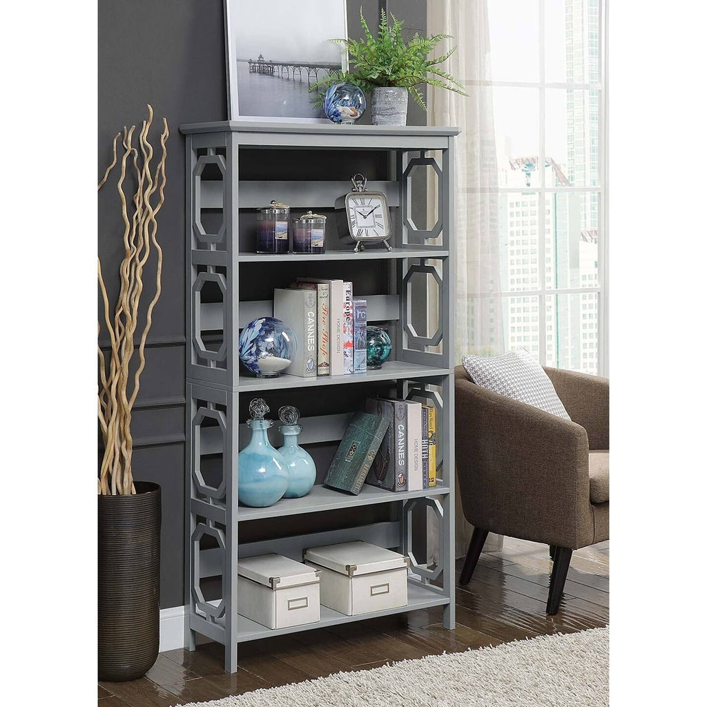 5-Tier Grey Bookcase T904