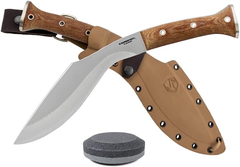 Kukri Knife with Micarta Handle and Sheath T351407