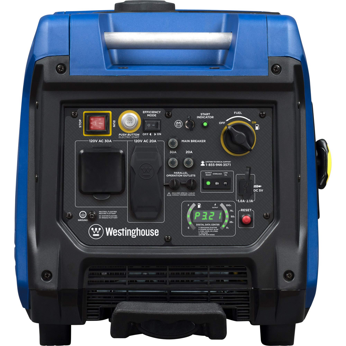 4500 Watt Portable Inverter Generator with Remote Electric Start K6334