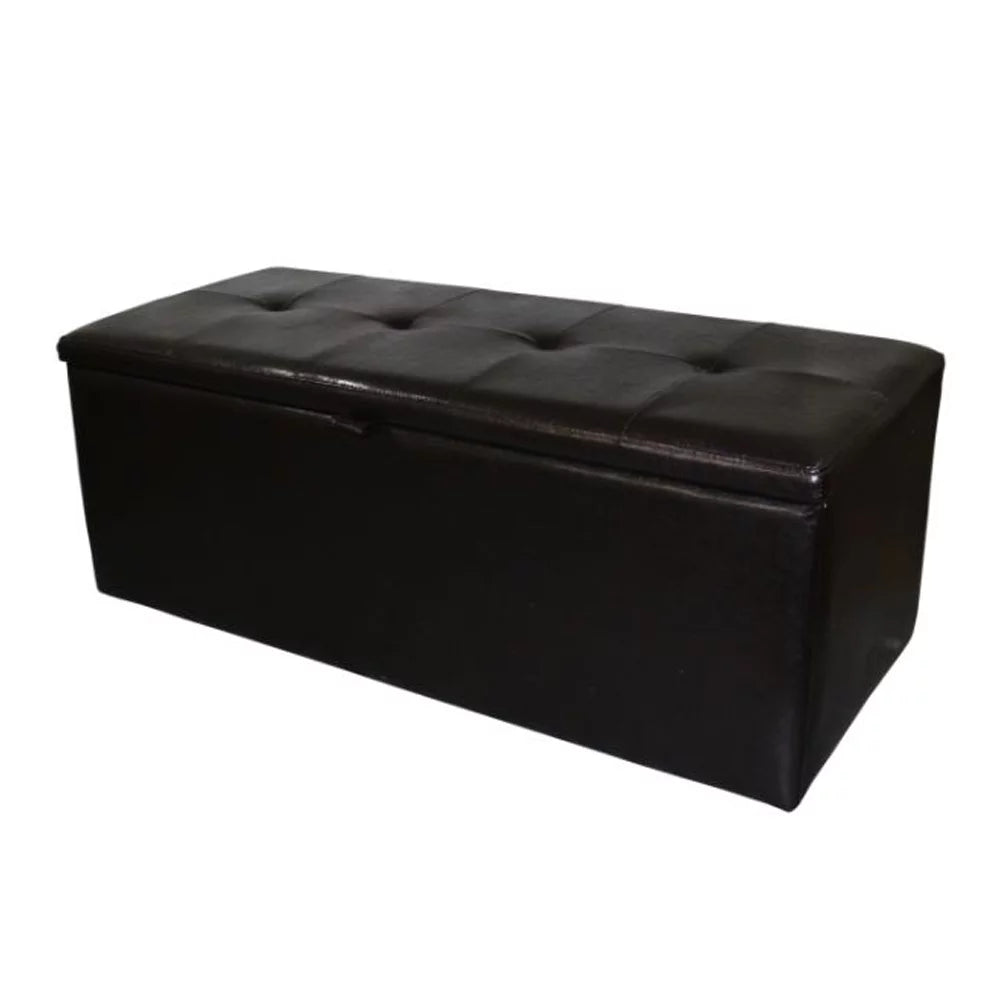 Dark Brown Wooden Shoe Storage Bench with Seating J569674