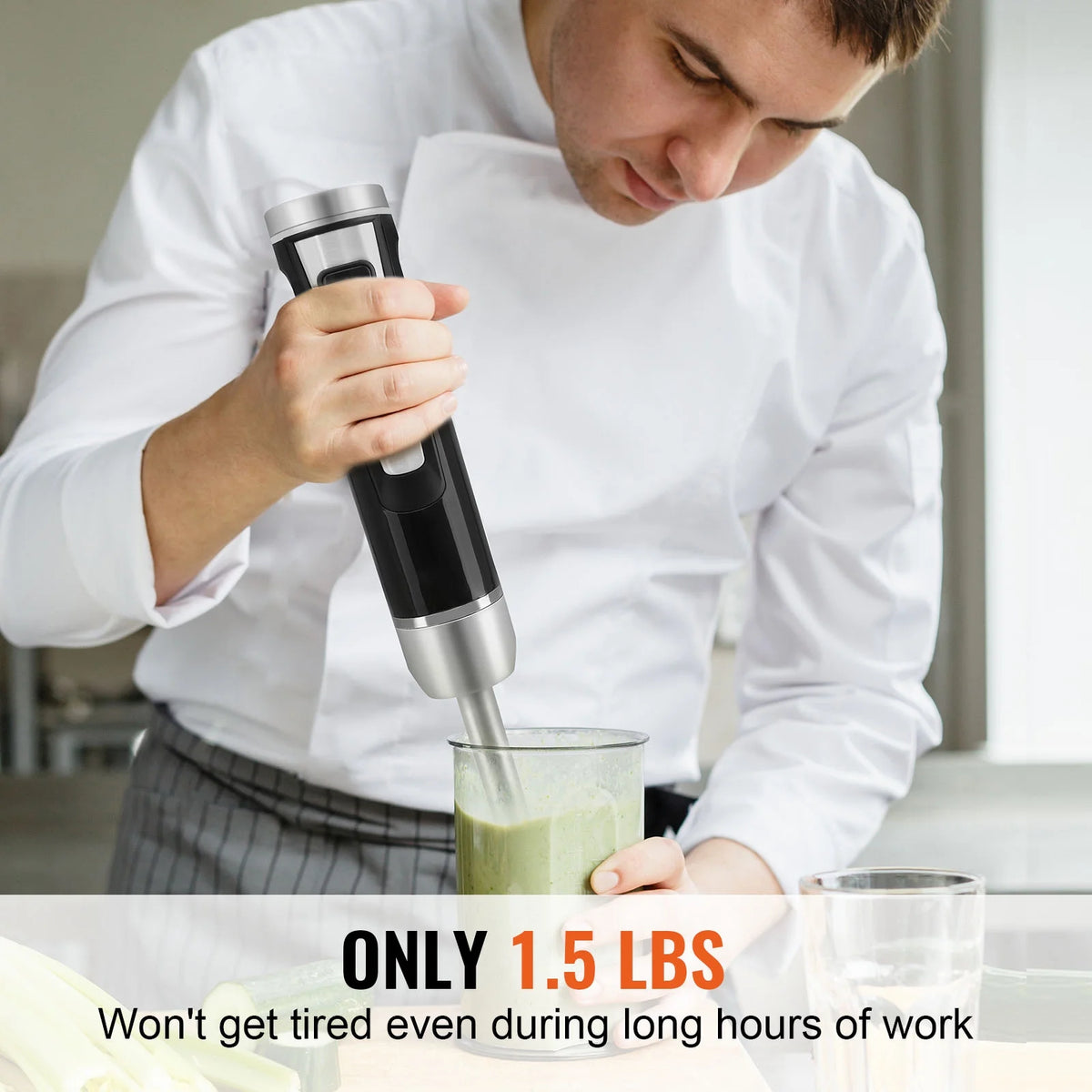 Commercial Immersion Blender 200W 8-Speed M621
