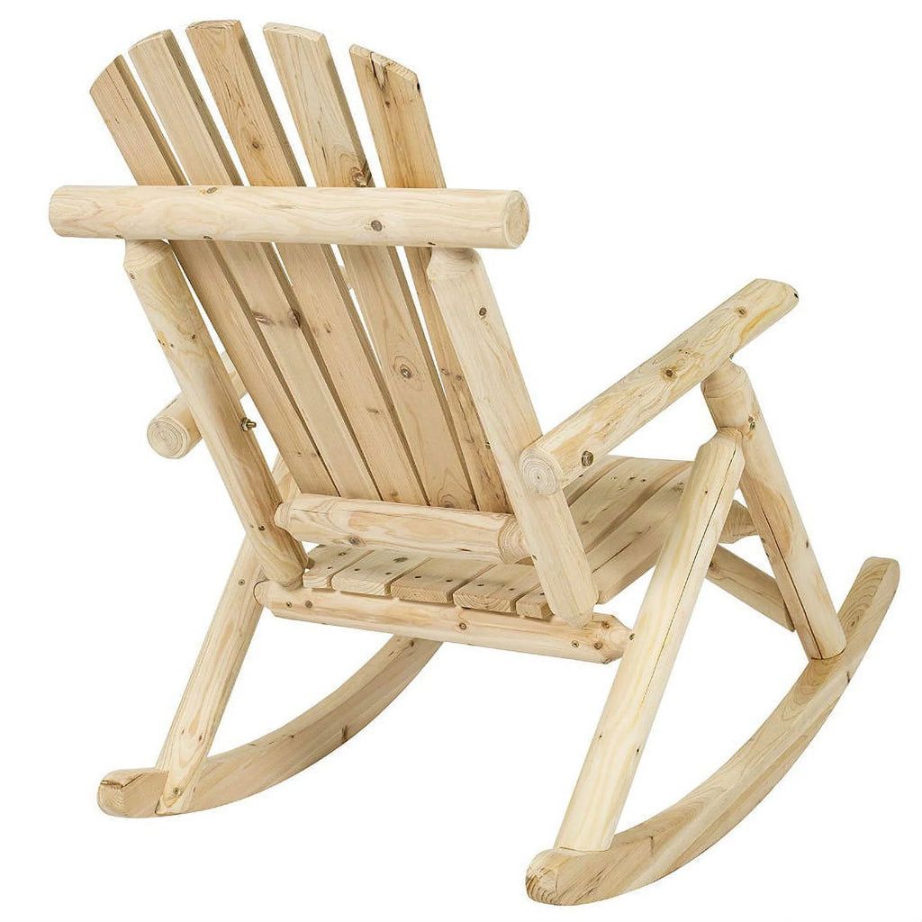 Wooden Log Rocking Chair V224469
