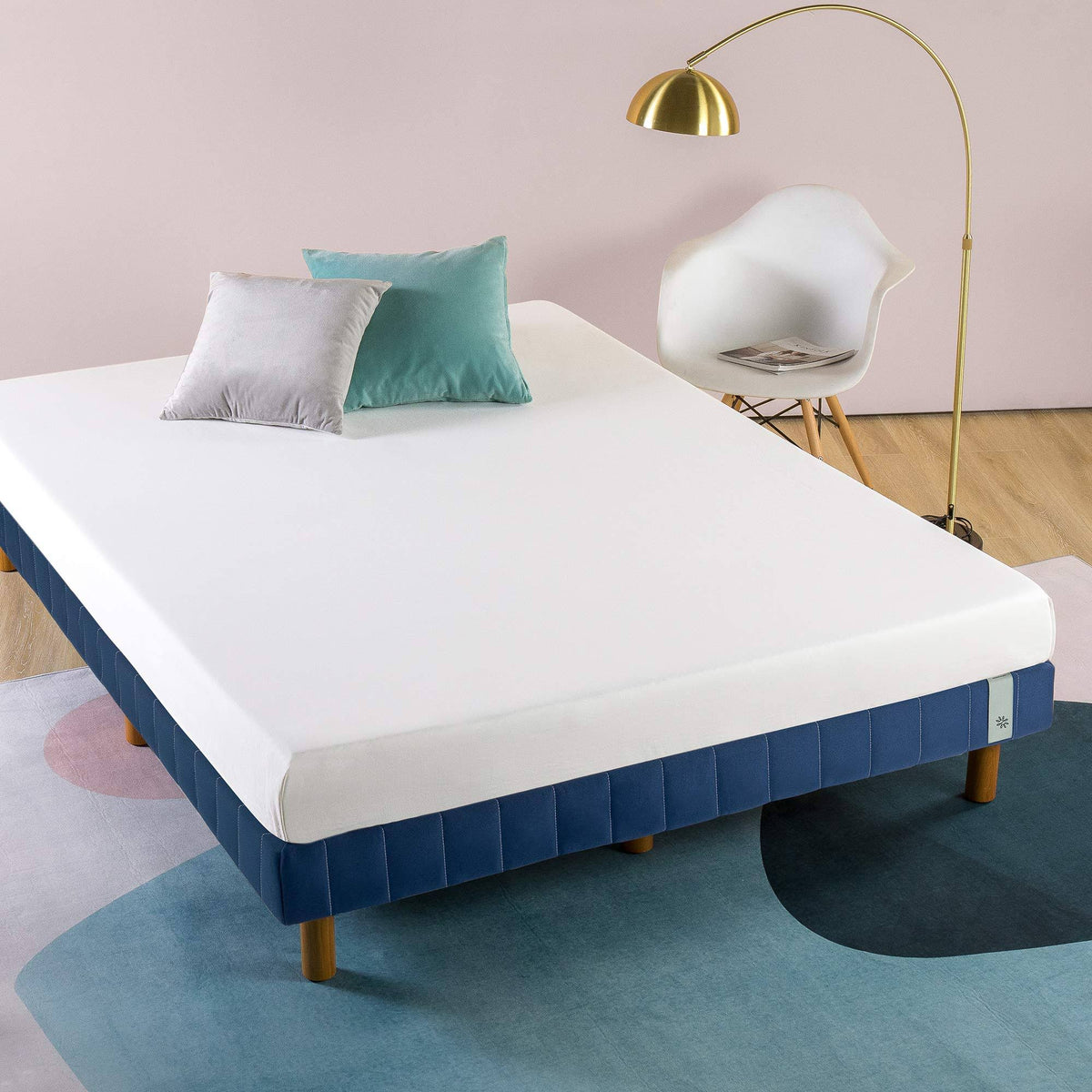 Navy Metal King Mattress Foundation S14482