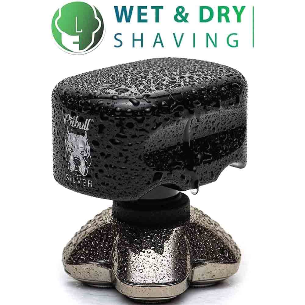 Silver PRO Electric Head & Face Shaver, 4 Razor Rotary Trimmer Y9902