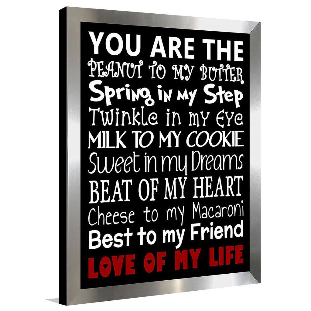 Framed Textual Art M699