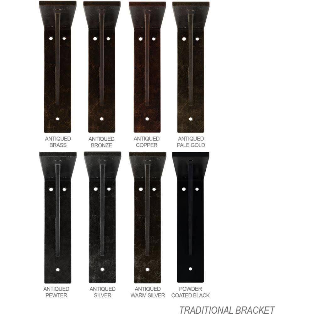 Traditional Steel Bracket, Powder Coated Black M153932