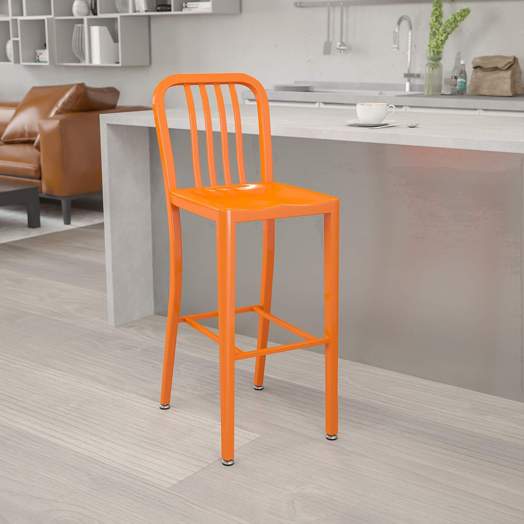 Yellow Metal Barstool C482281
