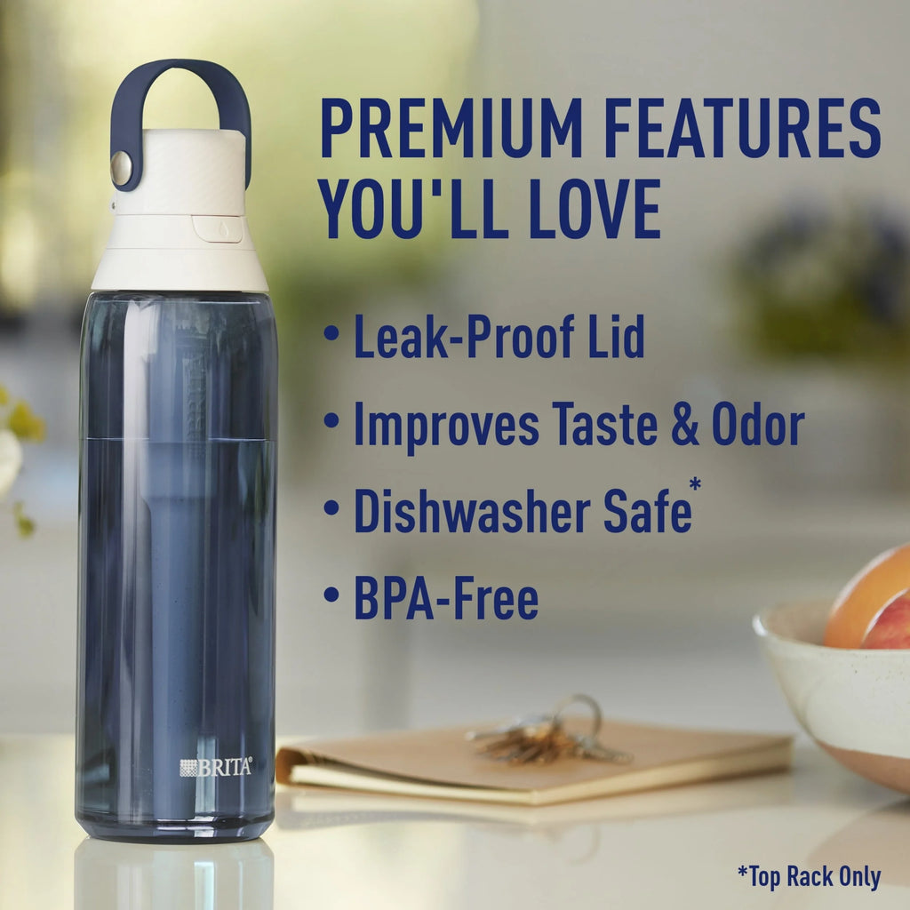 26oz Leak Proof Filtered Water Bottle with Straw G690