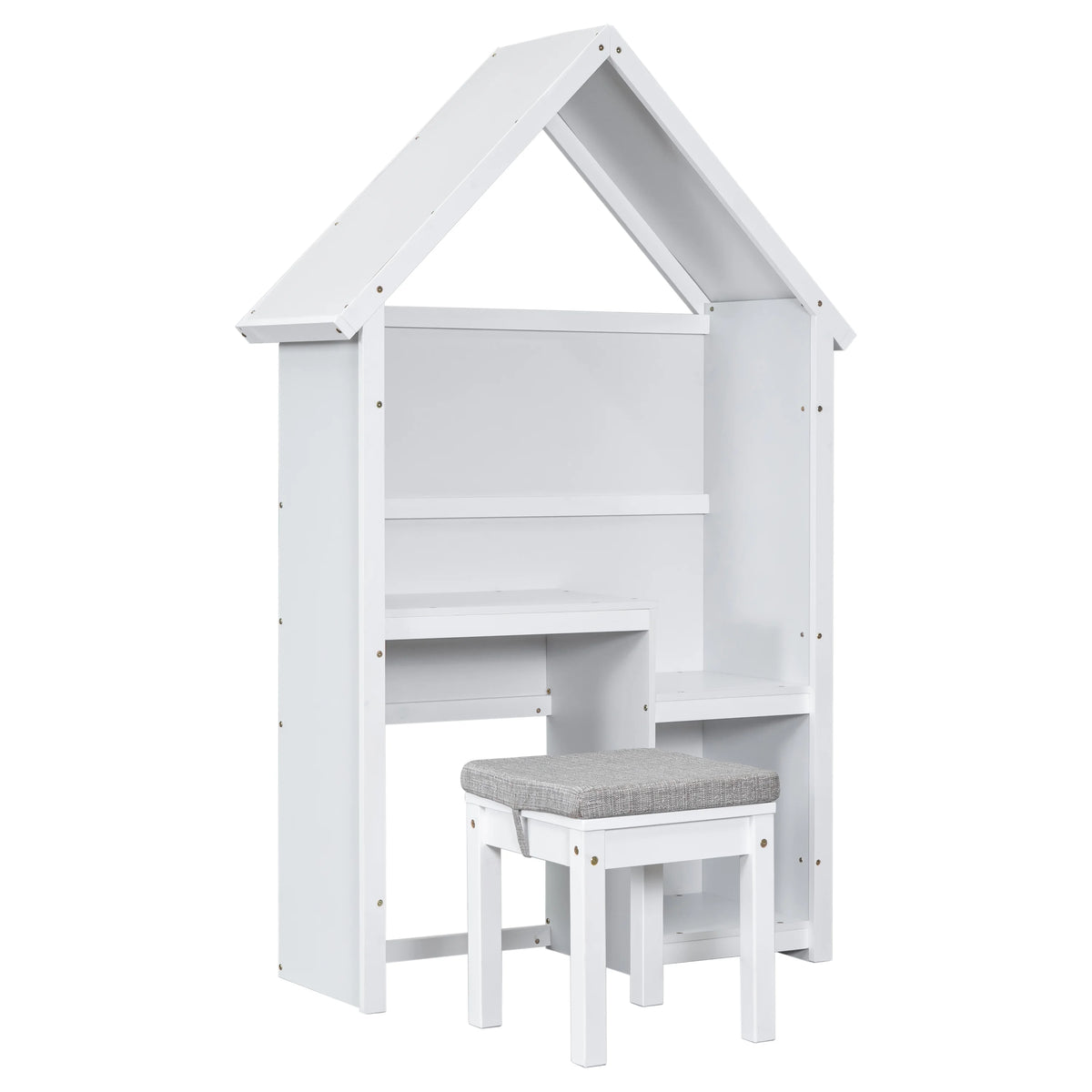 White House-Shaped Desk with Stool S4265