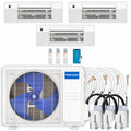 27,000 BTU 3 Zone Ceiling Cassette Ductless Air Conditioner and Heat Pump C55067