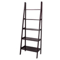 Espresso 5-Shelf Ladder Bookcase D499