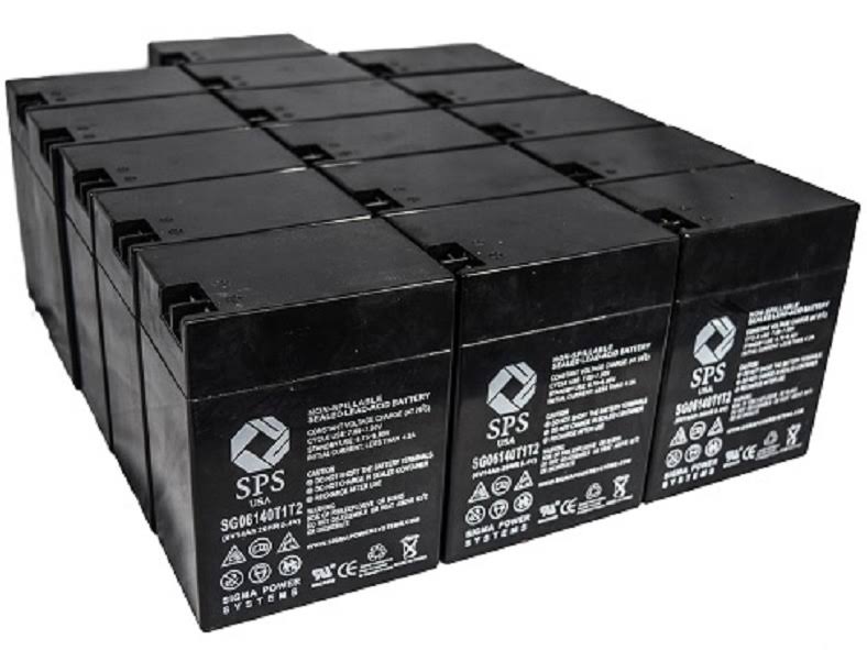 6 V 14 Ah Replacement Battery with Terminal T1T2 (16 Pack) S757516