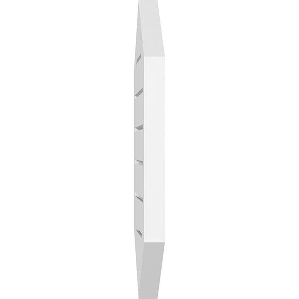 16x22W x 32x22H Vertical Peaked Surface Mount PVC Gable Vent E725