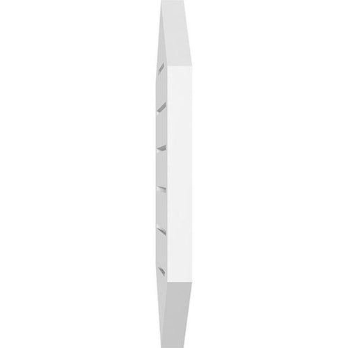 16x22W x 32x22H Vertical Peaked Surface Mount PVC Gable Vent E725