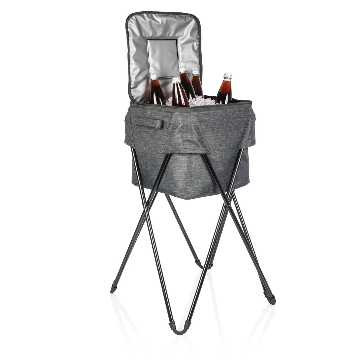 Camping Party Cooler with Stand - Gray G4218