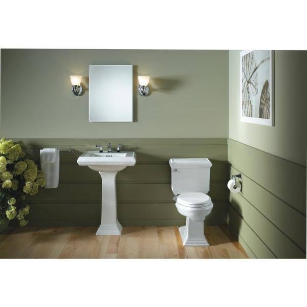 White 2-Piece 1.28 GPF Single Flush Elongated Toilet C906725