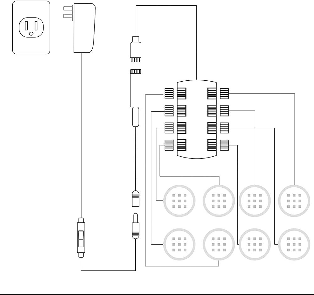 RGB Dimmable Under Cabinet Light Kit, Pack of 2 J70470