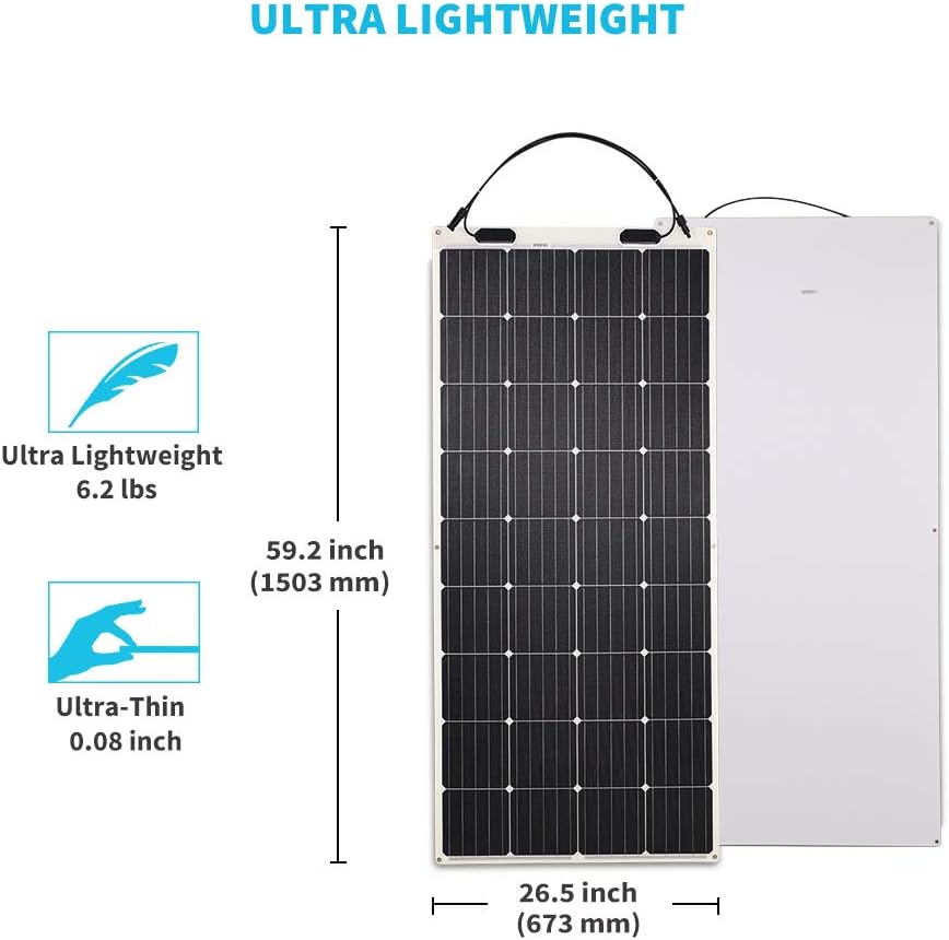 Flexible Solar Panel 100 Watt 12 Volt Monocrystalline M41967