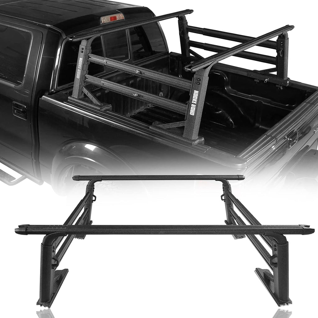 Overland Truck Bed Cargo Rack Extendable Aluminum Truck Ladder Rack Adjustable Height Heavy Duty M774398