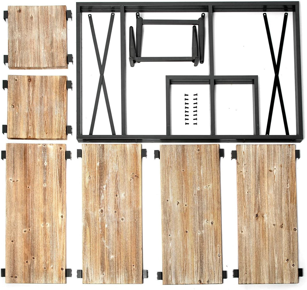 6 Tier Solid Wood Bookcase J5593