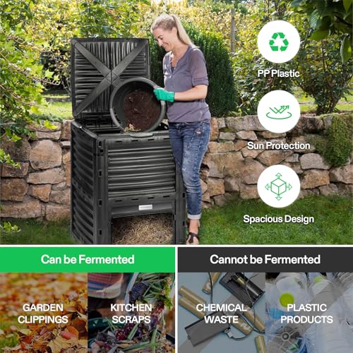 18.5 Gallon Heavy-Duty Compost Tumbler K83315
