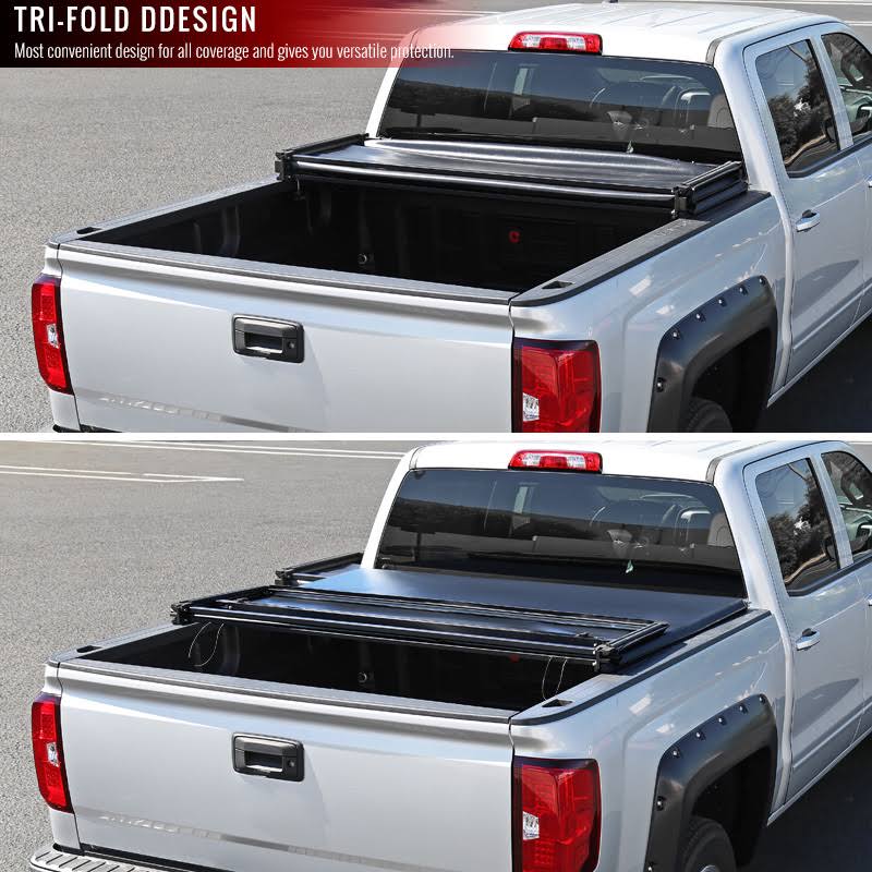 Tri-Fold Tonneau Cover for Nissan Frontier King Cab G730