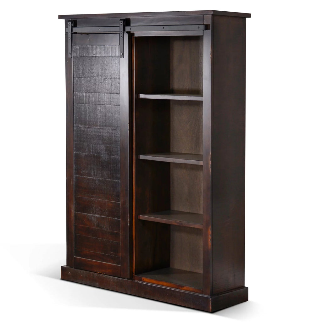 8 Shelf Barn Door Bookcase N69823