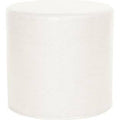 White Black Faux Leather Ottoman P290310
