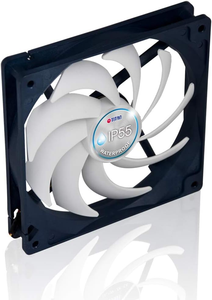 12V DC IP55 Waterproof Dustproof Cooling Fan 140mm 2 Pack H90001