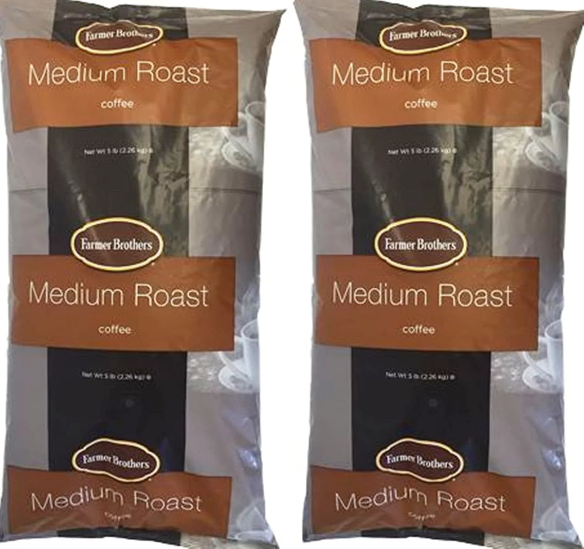 (2 Pack) Ground Coffee, Medium Roast, 80 Oz S4285
