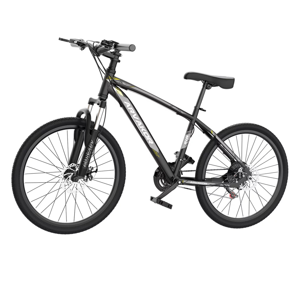 26'' Mountain Bikes 21 Speeds Double Disc Brake Gray D257846