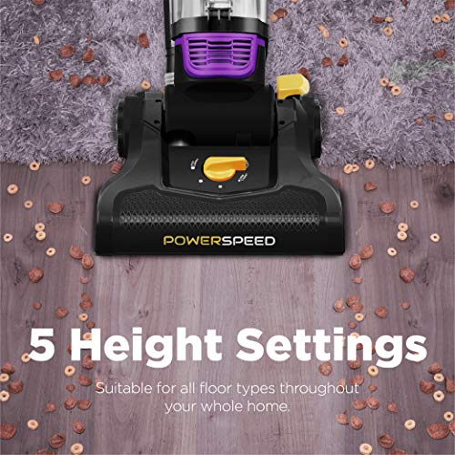 Lightweight Upright Vacuum Cleaner for Carpet and Hard Floor T1510