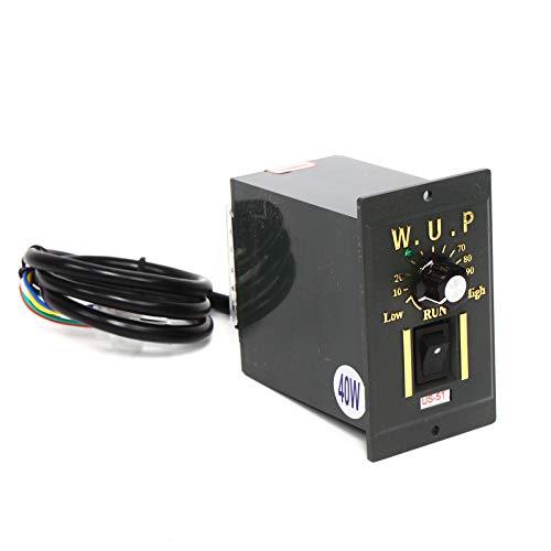 110V AC Single-Phase High Torque Electric Gear Motor with Speed Controller 0-45RPM 120W 30K C617