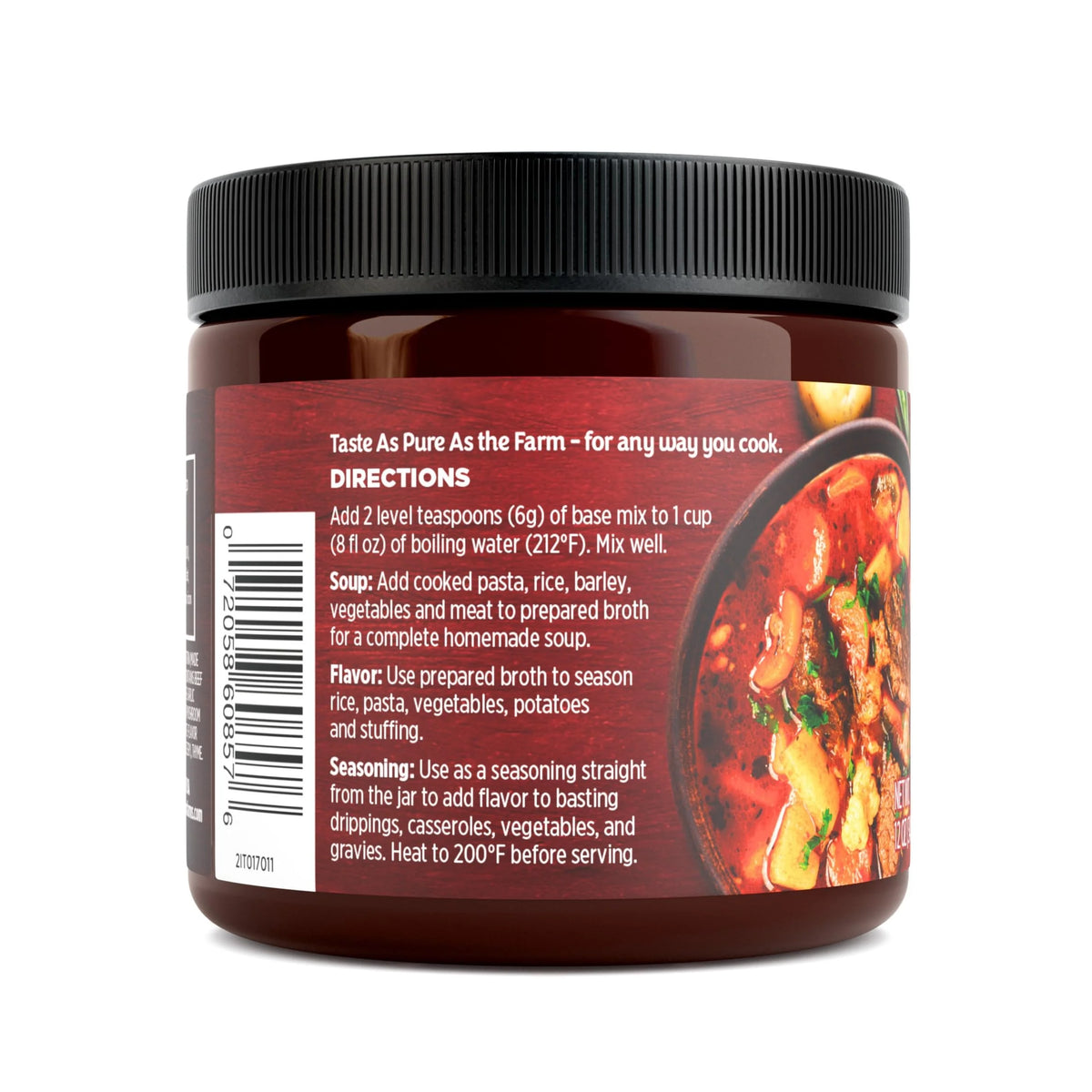Beef Flavored Broth Base & Seasoning, 12 oz (Pack of 6) L5635