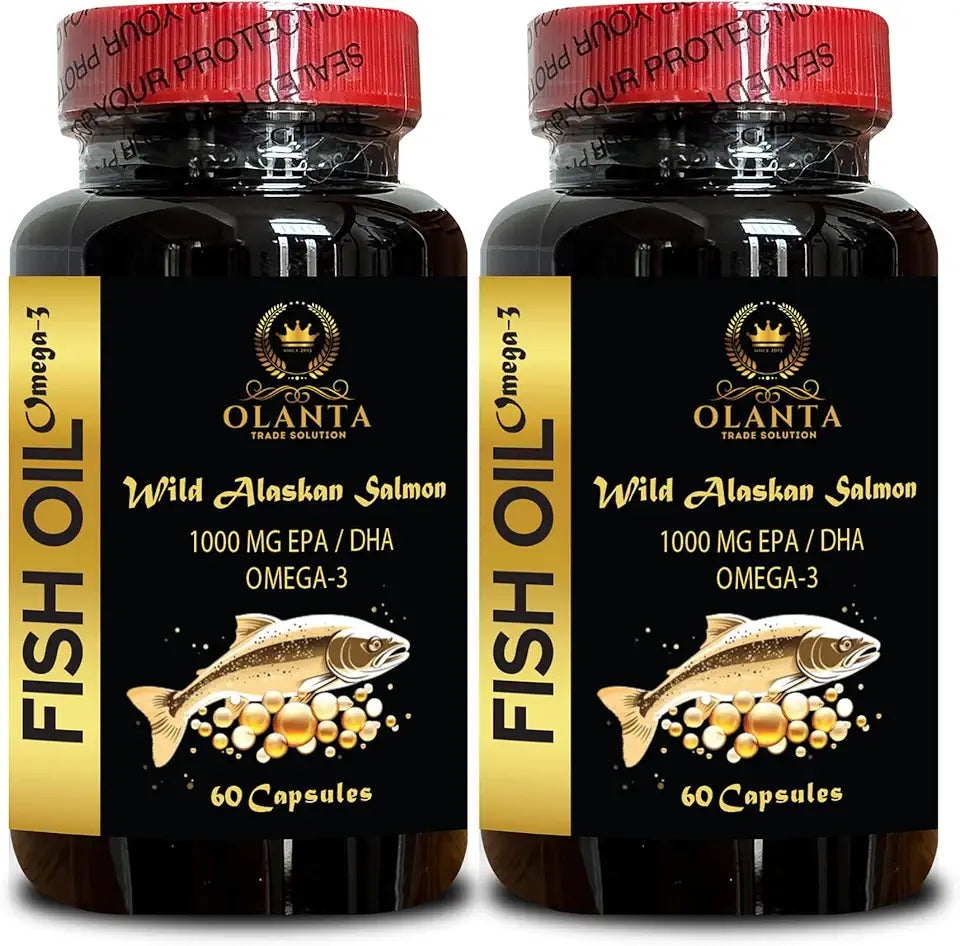 Wild Alaskan Salmon Oil Omega 3 Softgels E816