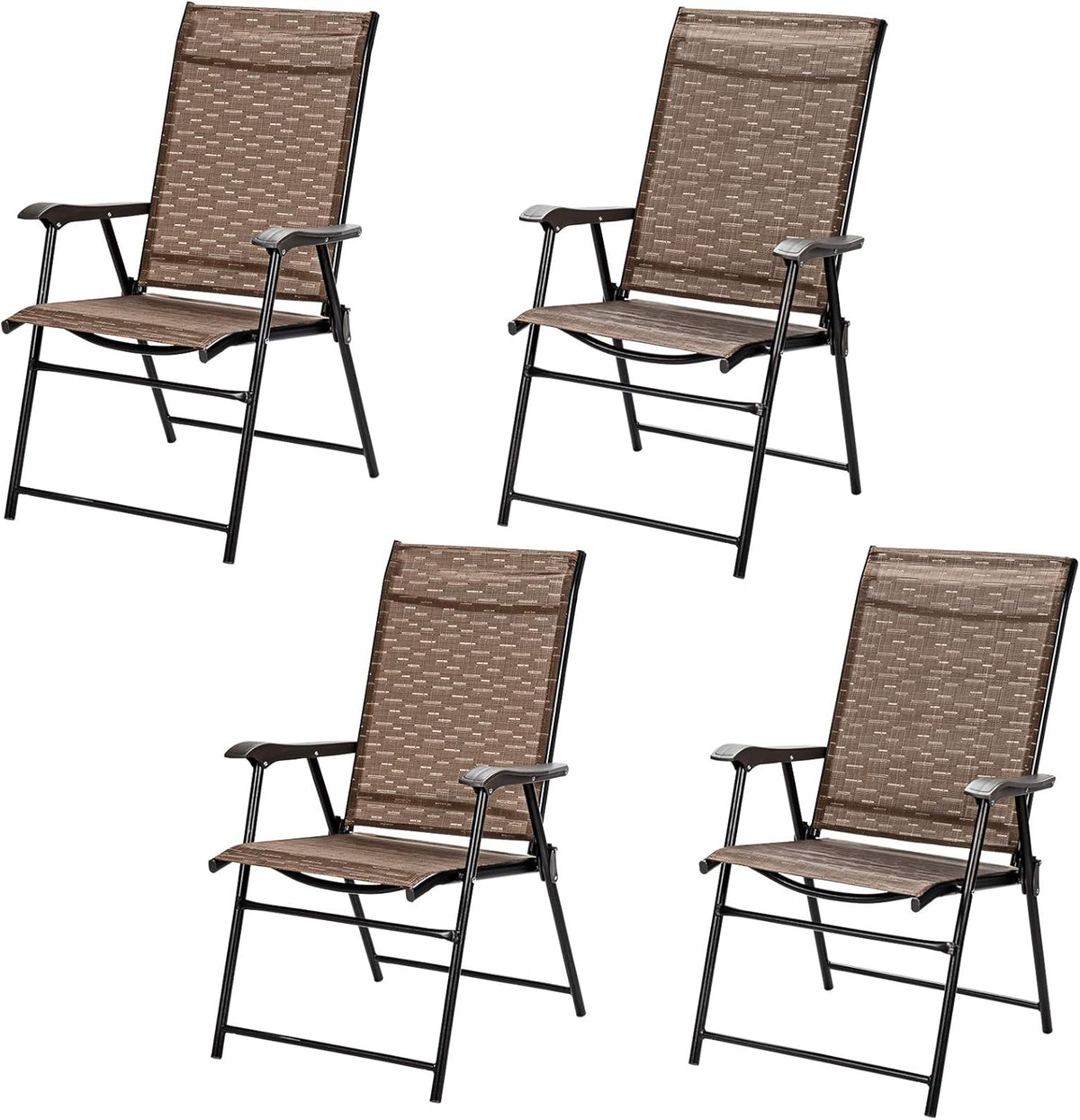 2-Pack Patio Dining Chairs with Armrest P871048
