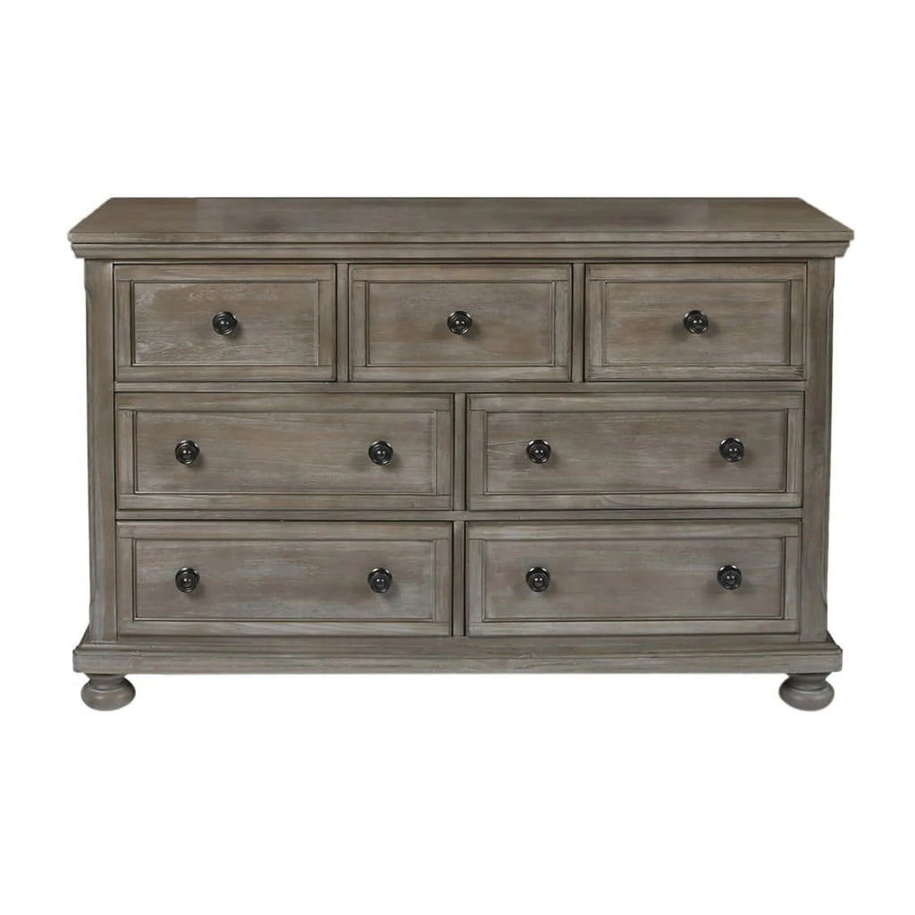 4PC Wood Twin Bedroom Set with Chest in Pewter V58347