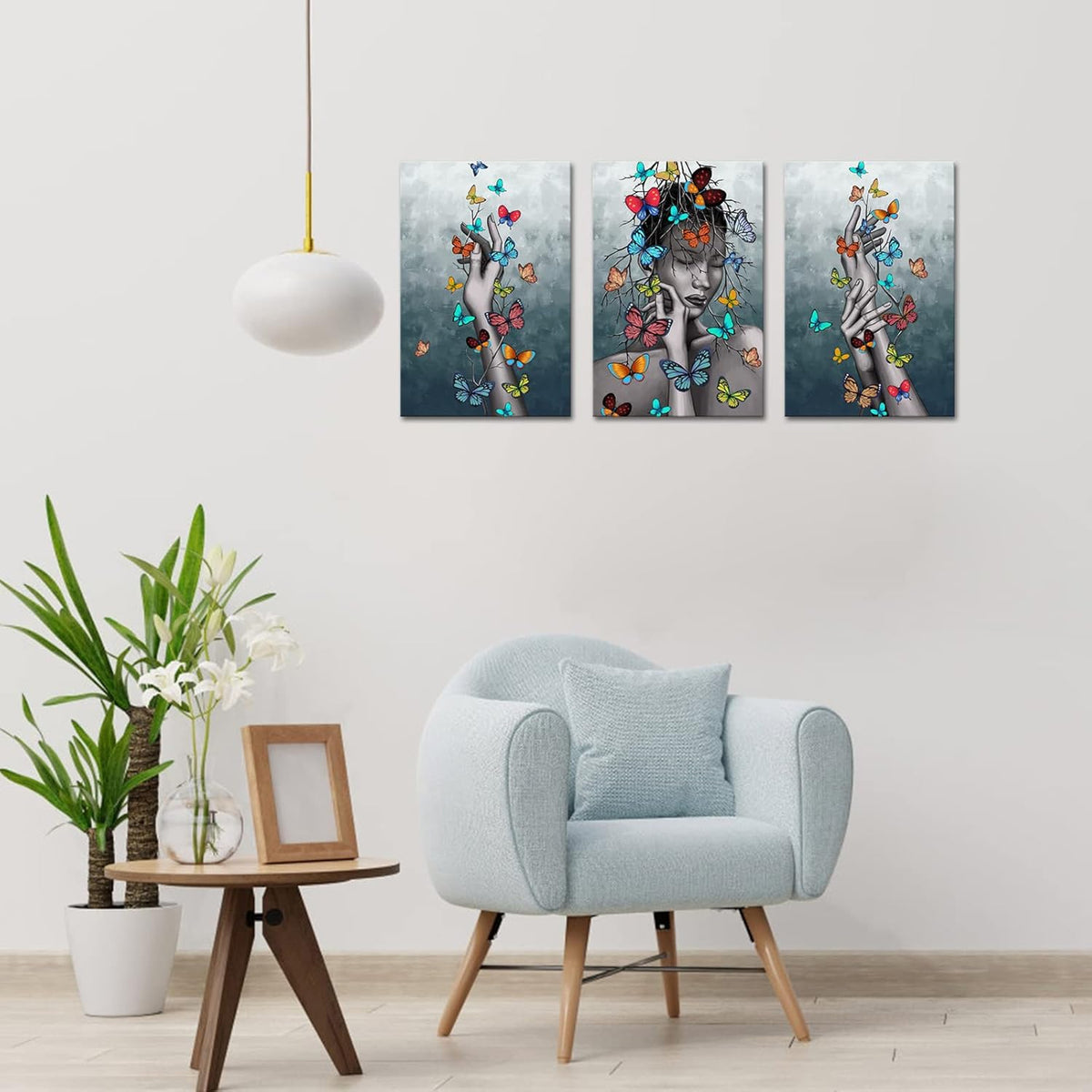 3 Piece African American Wall Art Canvas Print Stretched and Framed Ready to Hang D6819